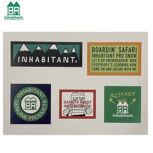 送料込【ゆうパケット】 INHABITANT ステッカーパック PUBLIC LOGO STICKER ISM22AC05: 正規品/インハビタント/snow｜brv-2nd-brand