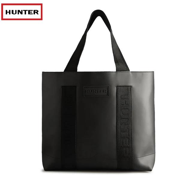 HUNTER トートバッグ rubberised leather east west tote UB...