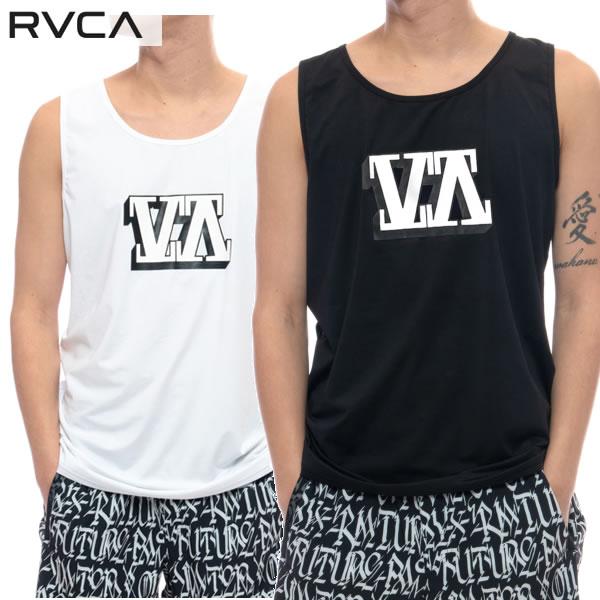 送料込【ゆうパケット】21SS RVCA ラッシュタンク DEFER BLOCK TANK BB04...