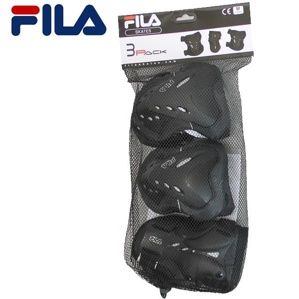 送料無料（沖縄県を除く）FILA 大人用 プロテクター 肘、膝、手首セット 60750902： 正規...