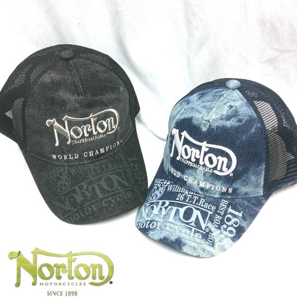 ノートン Norton ムラデニムメッシュキャップ 262N8701 アメカジ ロッカーズ バイカー...