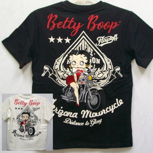 BETTY BOOP ベティブープxFLAGSTAFFコラボ半袖Tシャツ 432020 アメカジ バ...