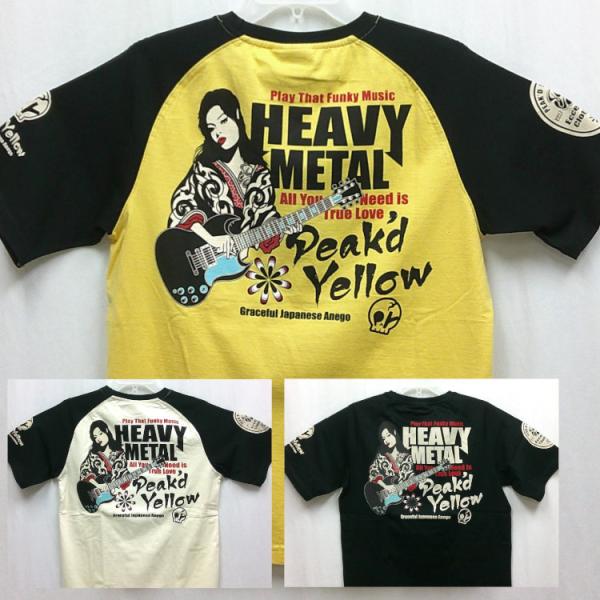 ピークドイエロー PEAK&apos;DYELLOW半袖Tシャツ PYT-241 ヘビーメタル お姉ちゃん 女...