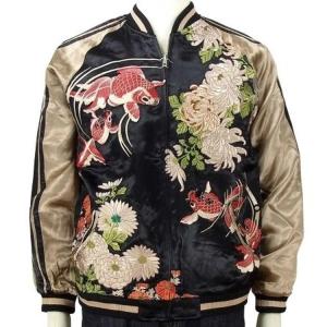 スカジャン 龍桜 りゅうおう龍虎スカジャン RKJ-101/和柄 竜 : SCRIPT