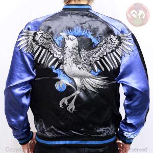 スカジャン 花旅楽団 はなたびがくだん 兎獅子 刺繍 和柄スカジャン