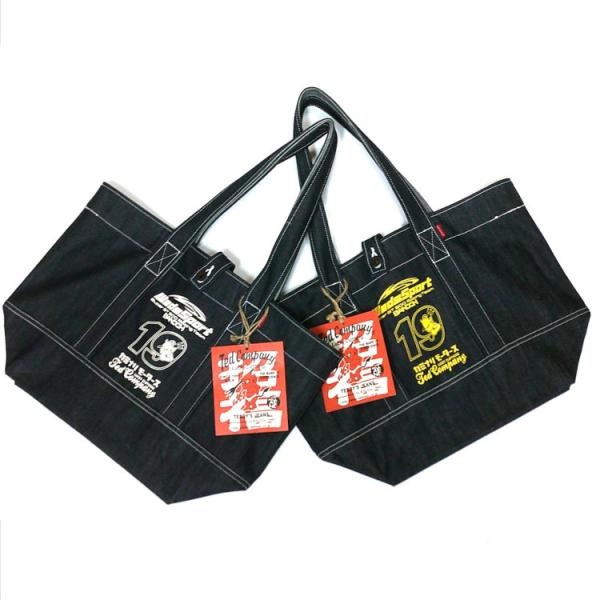 テッドマン×カミナリ×WedsSportBANDOH3コラボデニムトートバッグ TDBG-1000W...