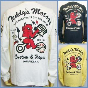 TEDMAN テッドマン長袖Tシャツ ロンT TDLS-284 TEDDYS MOTORS/アメカジ バイカー｜bscrawler