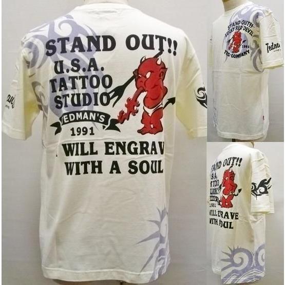 TEDMAN テッドマン半袖Tシャツ スタンドアウト TDSS-408 オフホワイト