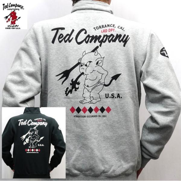 テッドマン TEDMAN ハイネックジップスウェット TDSZ-153 アメカジ バイカー