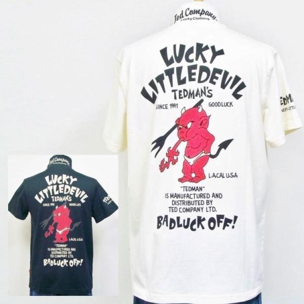 テッドマン TEDMAN半袖ポロシャツ TMSP-100 LUCKY LITTLE DEVIL アメ...