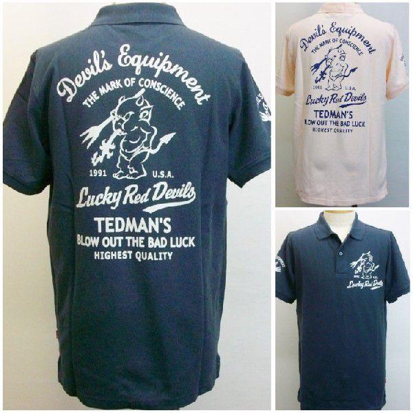 TEDMAN テッドマン半袖ポロシャツ TSPS-126/アメカジ バイカー ミリタリー クールビズ