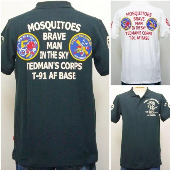TEDMAN テッドマン半袖ポロシャツ TSPS-127 5thAIR FORCE/アメカジ バイカ...