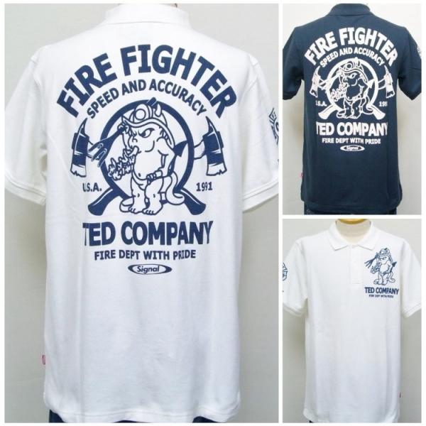TEDMAN テッドマン半袖ポロシャツ TSPS-131 ファイヤーファイター/アメカジ バイカー ...