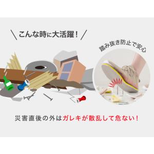 災害 防災グッズ 釘踏み防止インソール 防災靴...の詳細画像5