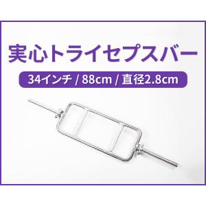 Absport（エービースポーツ） 実心トライセプスバー ネジ式・ナット付
