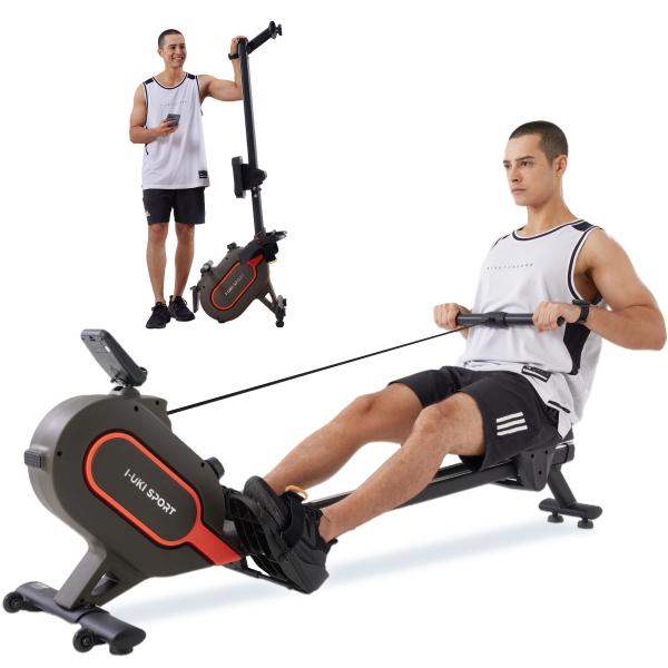 I-uki IUR-208 Sport 家庭用 ローイングマシン 16段階負荷調整 マグネット式 磁...