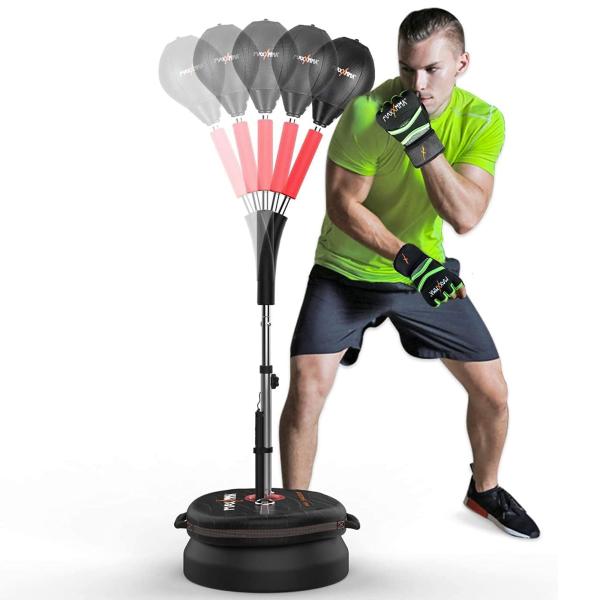 MaxxMMA パンチングボール2.0 コブラリフレックスバッグ 速度 高さ 調整可能 フリースタン...