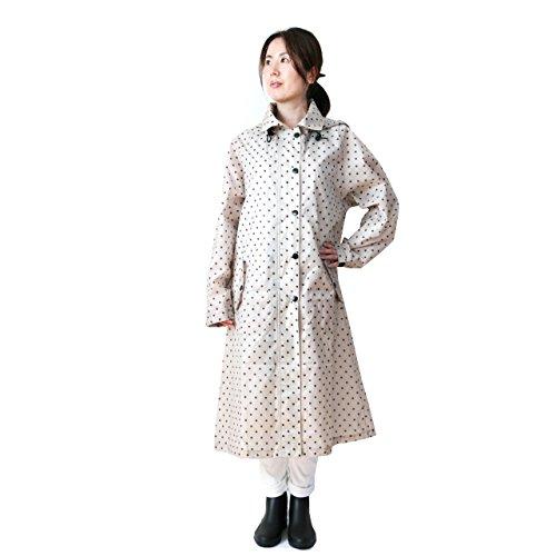 Fresco レディース用 レインコート ブラウンドット BSM-RC02-LC【アウトレット品】