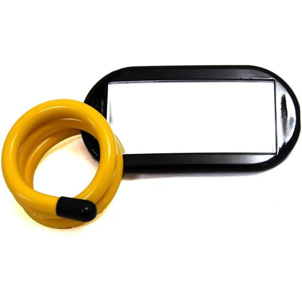 タカツ 補助ミラー スパイラルミラー 7603 ブラック/イエロー