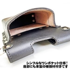 総本革製小型腰袋 Type-A 一枚革仕様 オ...の詳細画像3