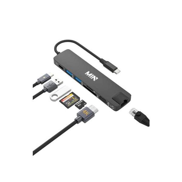 USB C ハブ 7-in-1 【4K HDMI/有線LAN 100Mps /PD 100W /US...