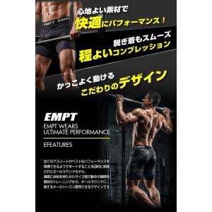 EMPT メンズ コンプレッション ショートタ...の詳細画像2