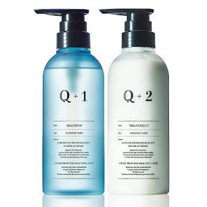 Q+ (クオリタス) シャンプー トリートメント セット 美容室専売品 ダメージ集中補修 アミノ酸シャンプー ノンシリコンシャンプー 400ml/40