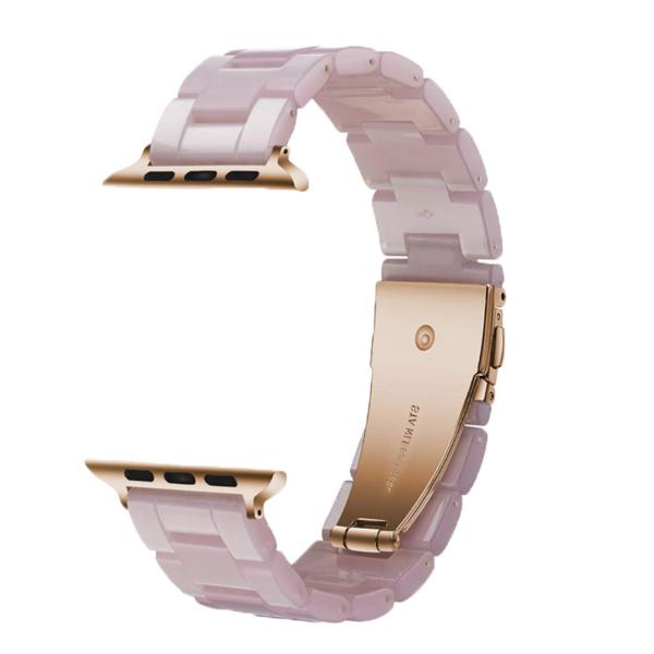 MaKTech 樹脂 軽量時計バンド スチールクラスプ付き と互換性があるApple Watch S...