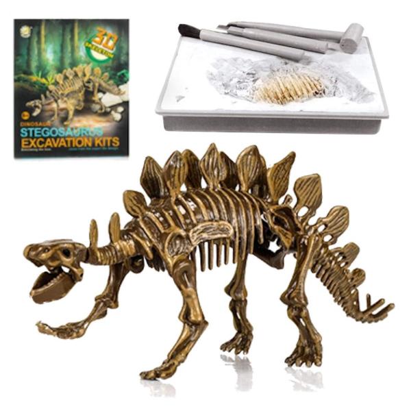 UTST 恐竜化石発掘 おもちゃ 発掘キット 恐竜の骨 (Stegosaurus)