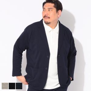 ジャケット シングル メンズ 大きいサイズ 快ラクWEAR DRYリップル 2つボタン テーラード アウター ジャケット ジャージ ラフ B＆T CLUB
