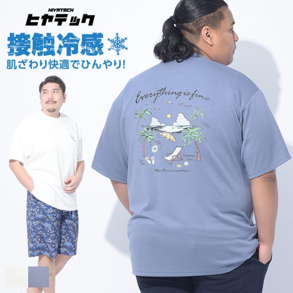 Tシャツ 半袖 メンズ 大きいサイズ ヒヤテック 冷感 ポンチ クルーネック SEAGULL トップ...