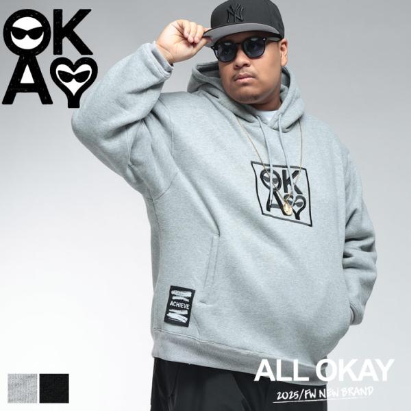 期間限定価格 オールオーケー プ 長袖 パーカー メンズ 大きいサイズ 1XL 2XL 3XL ボッ...