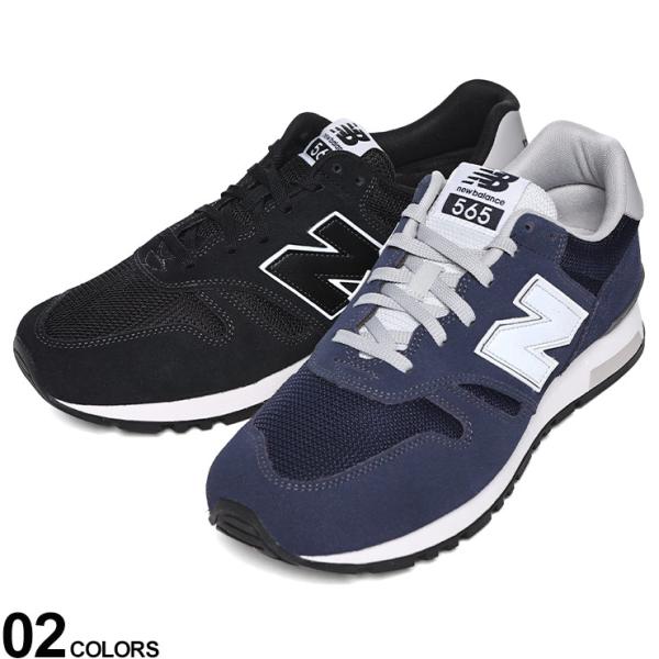 new balance ローカットスニーカー スエードメッシュ レザー ML565 ML565D22...