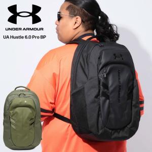 UNDER ARMOUR アンダーアーマー バックパック 大きいサイズ メンズ UAハッスル6.0 プロ メンズ レディース バッグ 鞄 リュック スポーツ ブラック カーキ