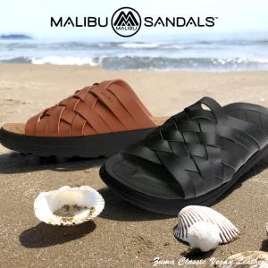 サンダル 大きいサイズ メンズ ヴィーガンレザー クロス ZUMA CLASSIC VEGAN LEATHER ストラップ ブラック/ブラウン MALIBU SANDALS マリブサンダルズ｜btclub