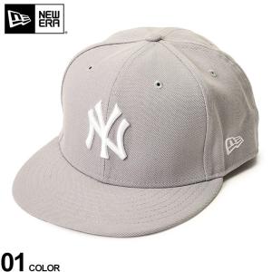 NEW ERA ニューエラ ベースボールキャップ ニューヨークヤンキース 刺繍 6パネル キャップ 帽子 NY メジャーリーグベースボール 大きいサイズ メンズ グレー｜btclub