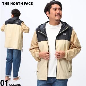 THE NORTH FACE ザ ノースフェイス マウンテンパーカー 撥水 フルジップ M CYCLONE JACKET 3 WINDWALL NF0A82R9D22 大きいサイズ メンズ 1XL 2XL ベージュ