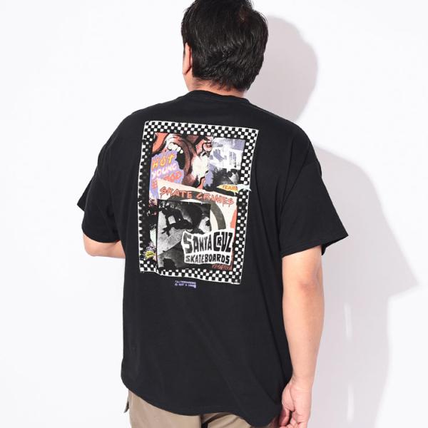 サンタクルーズ Tシャツ 半袖 メンズ 大きいサイズ ヘビーウェイト バックプリント グラフィック ...