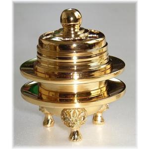 火舎香炉本金メッキ仕上1.8号（真宗大谷派用） : ハセガワ仏壇 - 通販