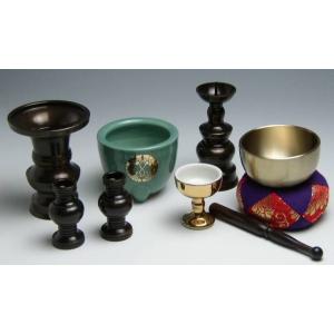 寺院仏具］ 中口火立(獅子付) 色付 1尺8寸 1対 【ローソク立