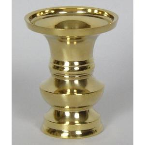 花立 花瓶 金属 金色 上丸 花立 3.0号 真鍮製 磨き仕上