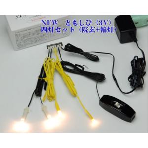 LED(3V)電装品「ともしび3V」220番吊灯篭用1対＋輪灯用1対セット仏壇用照明器具/とうろう_燈篭_ロウソク_仏具用品_メモリアル_蝋燭