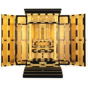 仏壇：京型本三方開 堂造り 総粉仕上（西）26号