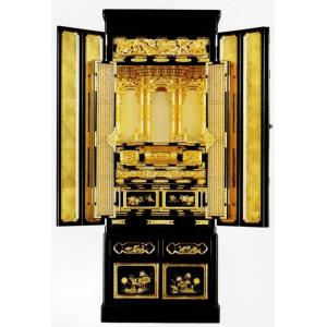 金仏壇： 京型高台みさと大阪欄間15号 金箔仏壇（仏具別） : ハセガワ