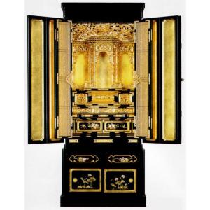 仏壇京型胴長「一心」筬欄間（西）20号金仏壇（仏具別