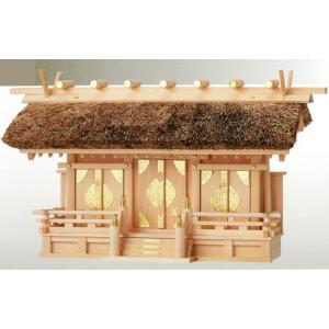 神棚茅葺通し三社M-5金具扉 : ハセガワ仏壇 - 通販 - Yahoo!ショッピング