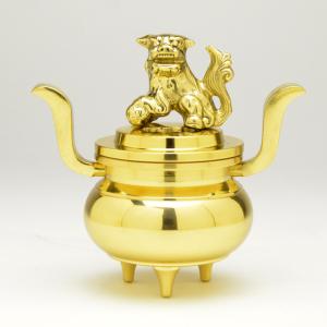 火舎香炉本金メッキ仕上1.8号（真宗大谷派用） : ハセガワ仏壇 - 通販
