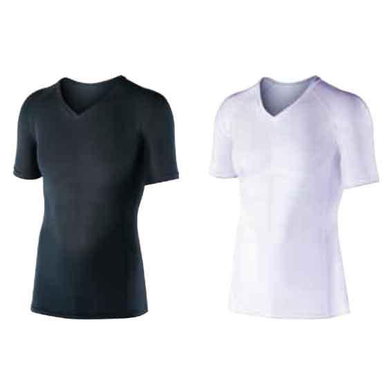 おたふく手袋 JW-622 冷感・消臭パワーストレッチ 半袖Ｖネックシャツ