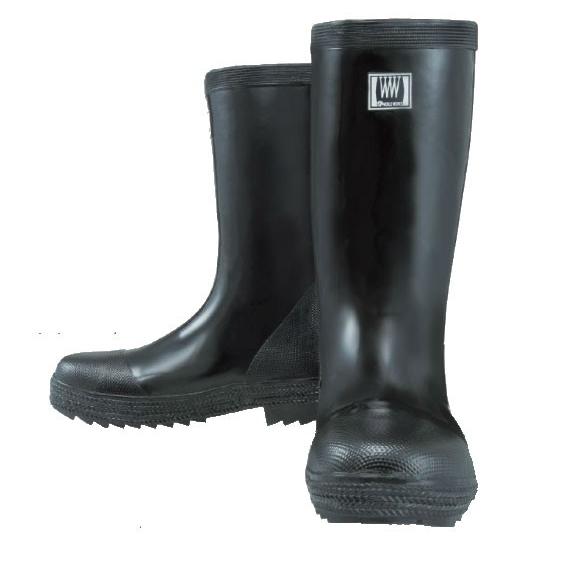 安全靴 安全長靴 WW-711 安全長靴軽量 鋼鉄芯入 ゴム長靴 作業靴 黒 メンズ レディース D...