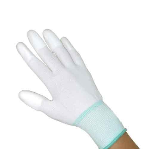 指先コーティング手袋 作業用手袋 滑り止め PUトップ手袋　サンプル　指先コート